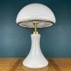 Large classic swirl Murano table lamp Mushroom Italy 1970s Mid-century italian modern