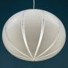 Classic white murano pendant lamp Italy 1970s Italian mid-century modern lighting