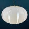 Classic white murano pendant lamp Italy 1970s Italian mid-century modern lighting