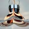 Original murano pendant lamp Flower by AV Mazzega Italy 1970s