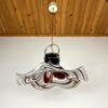 Original murano pendant lamp Flower by AV Mazzega Italy 1970s