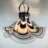 Original murano pendant lamp Flower by AV Mazzega Italy 1970s