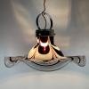 Original murano pendant lamp Flower by AV Mazzega Italy 1970s