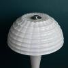 Large white Murano table lamp Mushroom Italy 1970s Mid-century italian modern