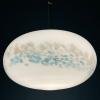 Classic white murano pendant lamp Italy 1980s Italian mid-century modern lighting