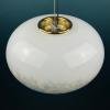 Classic white murano pendant lamp Italy 1980s Italian mid-century modern lighting