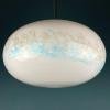 Classic white murano pendant lamp Italy 1980s Italian mid-century modern lighting