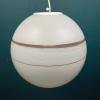 Mid-century pendant lamp Italy 1970s White glass chandelier Italian modern