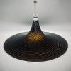 Black murano pendant lamp Italy 1970s Mid-century italian modern lighting