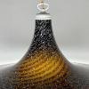 Black murano pendant lamp Italy 1970s Mid-century italian modern lighting