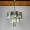 Murano chandelier Tronchi Italy 1970s Mid-century italian modern 36 glass elements