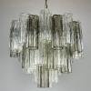 Murano chandelier Tronchi Italy 1970s Mid-century italian modern 36 glass elements