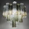 Murano chandelier Tronchi Italy 1970s Mid-century italian modern 36 glass elements