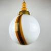 Large murano pendant lamp Italy 1970s Italian mid-century modern lighting