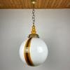 Large murano pendant lamp Italy 1970s Italian mid-century modern lighting