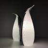 Murano table lamps Penguin Italy 1980s Set of 2 Mid-century italian lighting