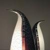 Murano table lamps Penguin Italy 1980s Set of 2 Mid-century italian lighting