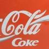 Coca-Cola metal plate
