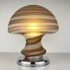 Murano Vetri swirl mushroom table lamp Italy 1970s