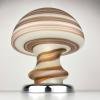 Murano Vetri swirl mushroom table lamp Italy 1970s