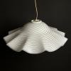 Large murano glass pendant lamp Italy 1970s Mid-century italian modern lighting