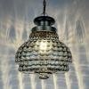Murano glass pendant lamp Italy 1960s Space age Mid-century modern italian lighting