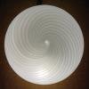 Classic swirl murano glass ceiling or wall lamp Italy 1970s