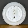 Classic swirl murano glass ceiling or wall lamp Italy 1970s