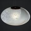 Large swirl murano glass pendant lamp Vetri Murano 004 Italy 1970s