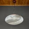 Large swirl murano glass pendant lamp Vetri Murano 004 Italy 1970s