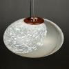 Large swirl murano glass pendant lamp Vetri Murano 004 Italy 1970s