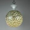Green murano pendant lamp Italy 1970s Italian mid-century modern lighting