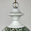 Green murano pendant lamp Italy 1970s Italian mid-century modern lighting