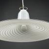 Classic swirl Murano glass pendant lamp Vetri Murano Italy 70s