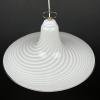 Classic swirl Murano glass pendant lamp Vetri Murano Italy 70s