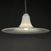 Classic swirl Murano glass pendant lamp Vetri Murano Italy 70s