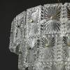 Vintage large crystal chandelier Italy 1960s