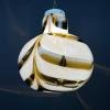Large murano glass pendant lamp Italy 1960s Mid-century modern Retro lighting