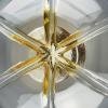 Large murano glass pendant lamp by Mazzega Italy 1960s