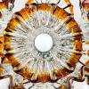 Mid-Century Amber Murano Chandelier Sputnik by AVMazzega, 1970s