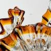 Mid-Century Amber Murano Chandelier Sputnik by AVMazzega, 1970s