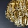 Murano chandelier Italy 1960s Mid-century modern italian lighting 36 murano glass plates