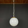 Classic white murano pendant lamp Italy 1970s Italian mid-century modern lighting