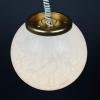 Classic white murano pendant lamp Italy 1970s Italian mid-century modern lighting