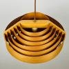 Hans-Agne Jakobsson Wooden Pendant Lamp for AB Ellysett Sweden 1960s