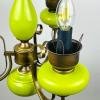 Vintage porcelain chandelier Italy 1950s