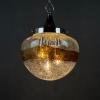 Murano glass pendant lamp Italy 1970s Space age Mid-century modern italian lighting